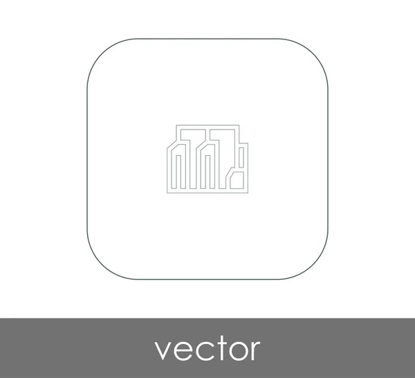 Icono Fábrica Industrial Ilustración Vectores — Vector de stock