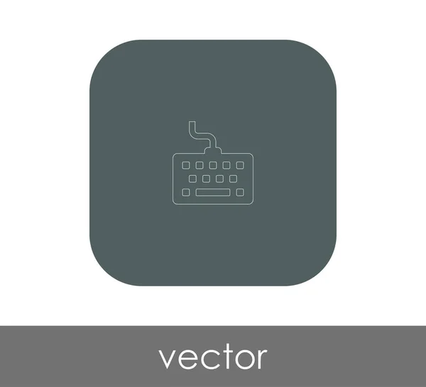 Векторная Иллюстрация Иконки Клавиатуры — стоковый вектор