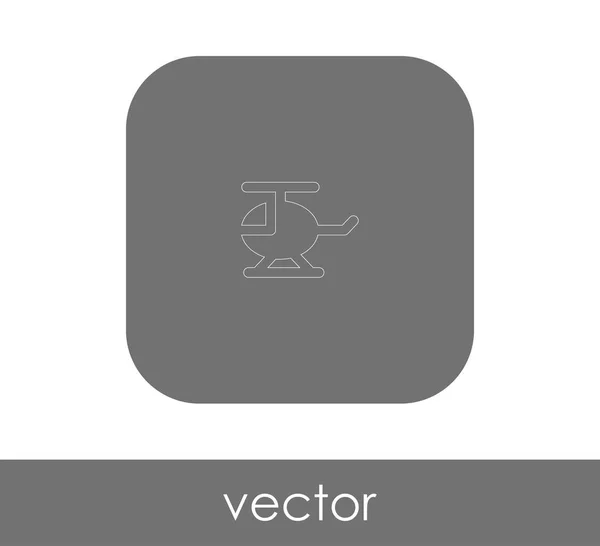 Helikopter Web Symbol Vektorillustration — Stockvektor