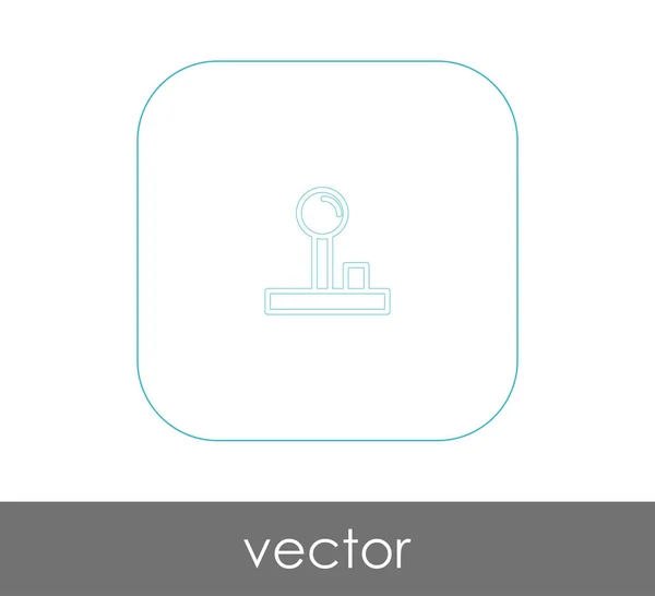 Joystick icono plano — Vector de stock