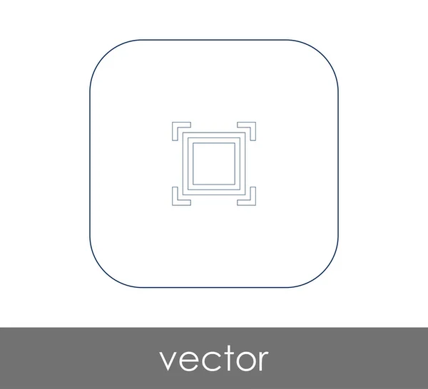 Vector Illustration Design Camera Focus Icon — Stock Vector