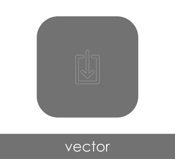 Letöltés Web Icon Vektor Illusztráció — Stock Vector