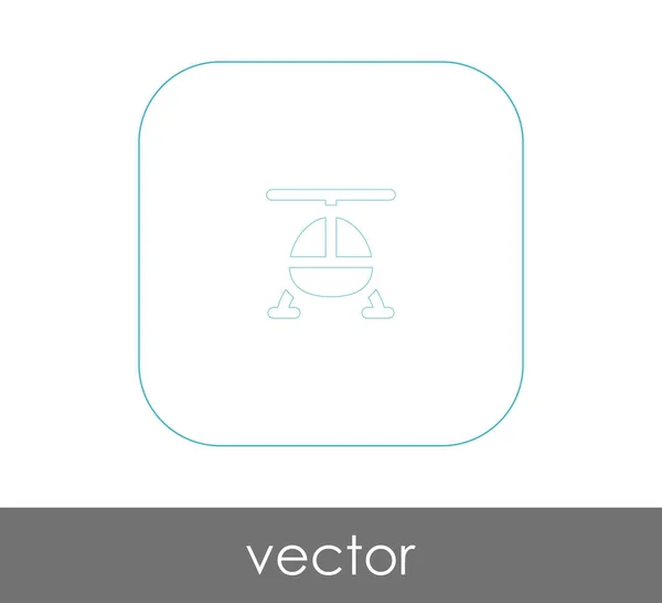 Helikopter-Websymbol — Stockvektor