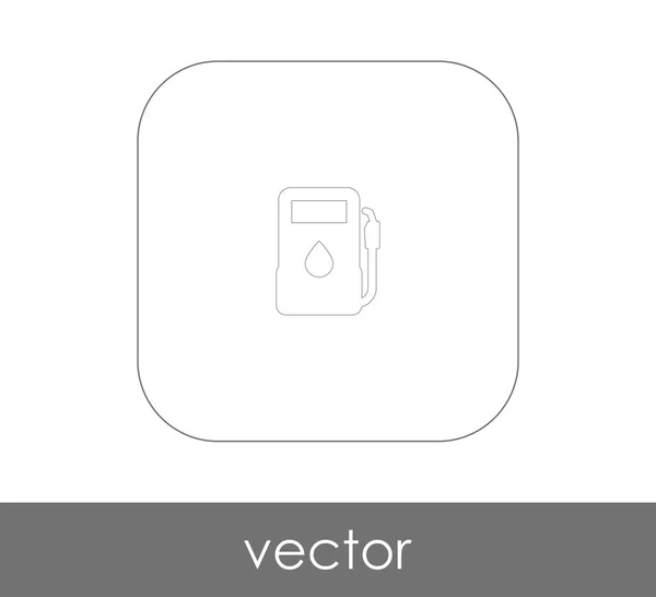 Gas pomp cirkel pictogram — Stockvector