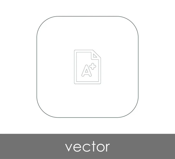 Grade Icon Vector Illustration — Stock Vector
