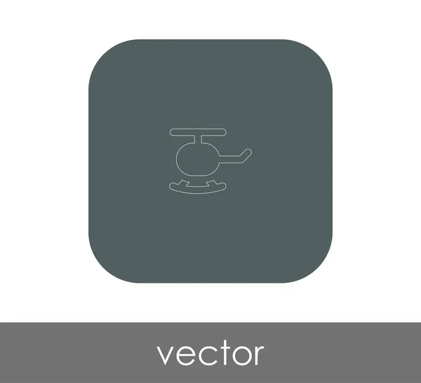 Ícone web helicóptero — Vetor de Stock