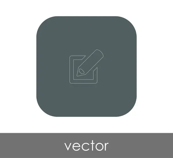 Diseño Ilustración Vectorial Editar Icono Concepto — Vector de stock