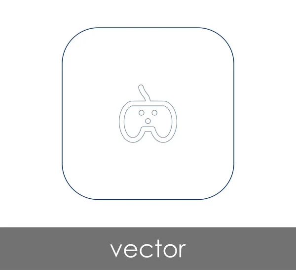 Joystick icono plano — Vector de stock