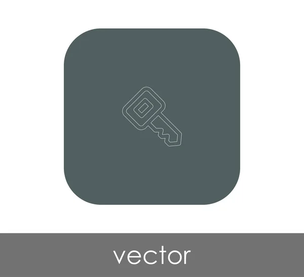 Ícone Chave Para Web Design Aplicações — Vetor de Stock