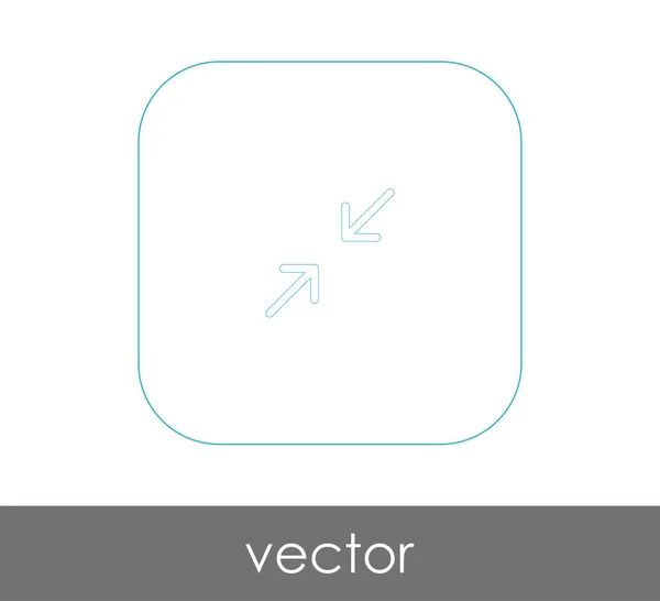 Icono de flecha ajuste — Vector de stock