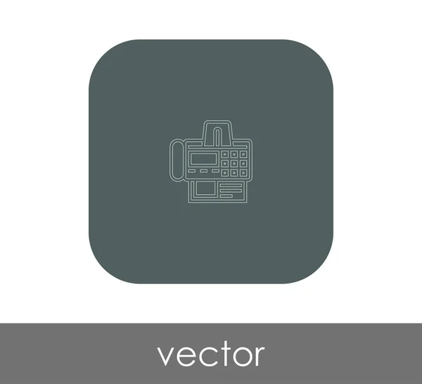 Fax machine icon — Stock Vector