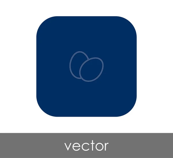 Egg Sign Icon Vector Illustration — Stock Vector