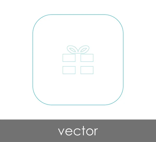 Vector Ilustración Diseño Envuelto Icono Caja Regalo — Vector de stock