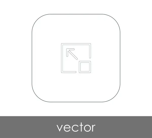 Pictogram uitvouwen — Stockvector