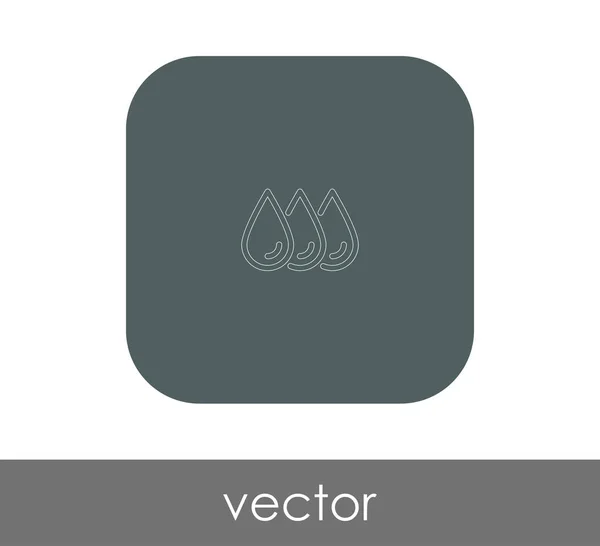 Ícone Web Gota Ilustração Vetorial — Vetor de Stock