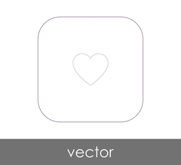 Szív Ikon Vektoros Illusztráció Logo — Stock Vector