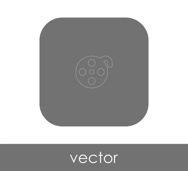 Ikona Filmu Pro Webdesign Aplikace Vektorové Ilustrace — Stockový vektor