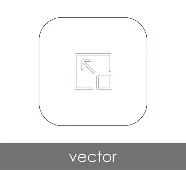 Ampliar icono — Vector de stock