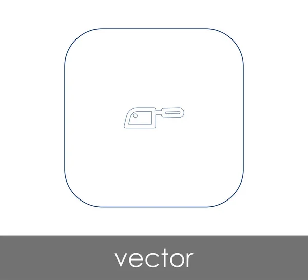 Messer Flach Symbol Vektorillustration — Stockvektor