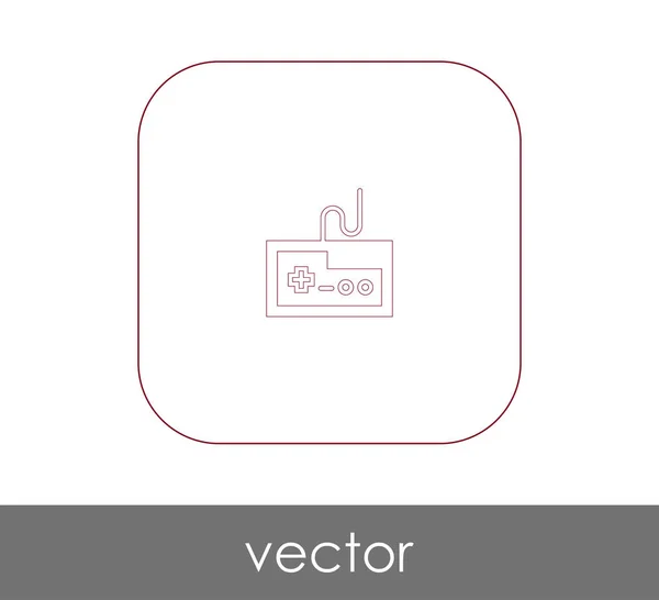 Joystick icono plano — Vector de stock