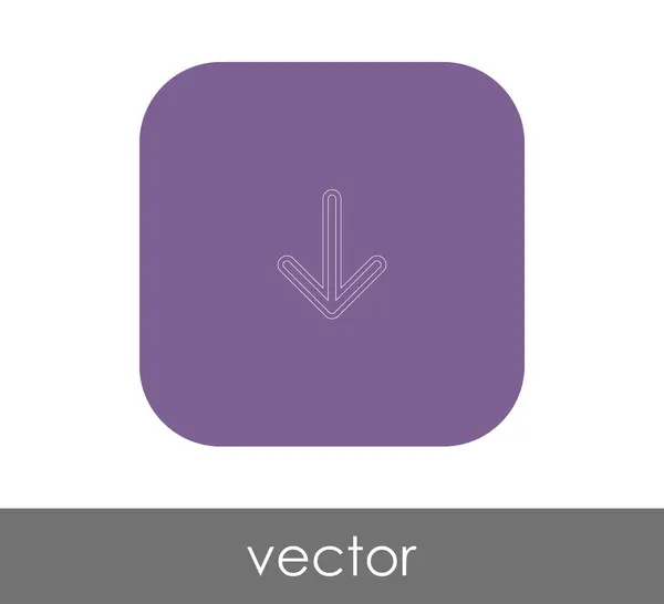 Diseño Ilustración Vectorial Del Icono Flecha — Vector de stock