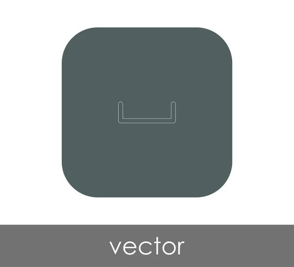 Icône Archive Pour Conception Web Les Applications — Image vectorielle