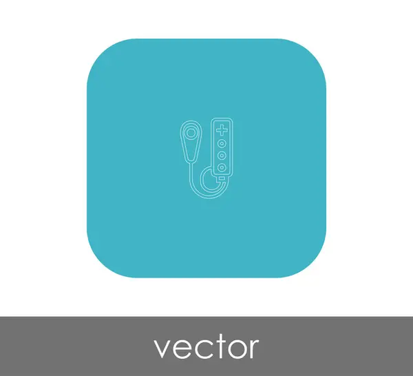 Joystick flat icon — Stock Vector