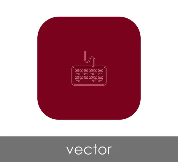 Vektor Illustration Design Des Tastatursymbols — Stockvektor