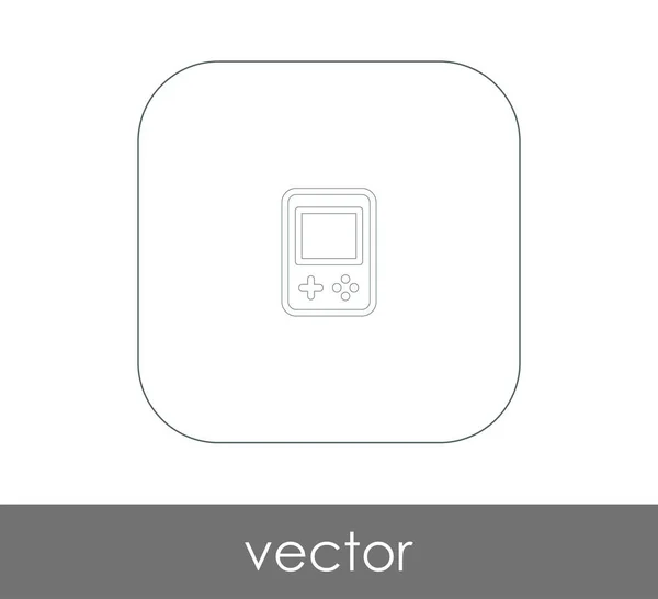 Joystick platte pictogram — Stockvector