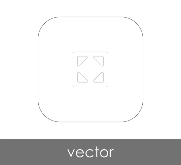 Vector Illustration Design Screen Icon — Stock Vector