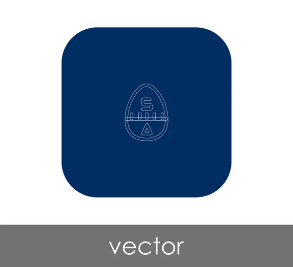 Icône Signe Oeuf Illustration Vectorielle — Image vectorielle