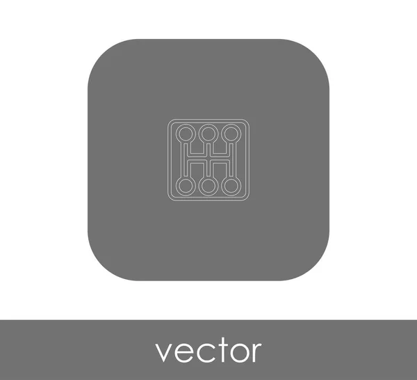 Illustration Vectorielle Icône Boîte Vitesses — Image vectorielle