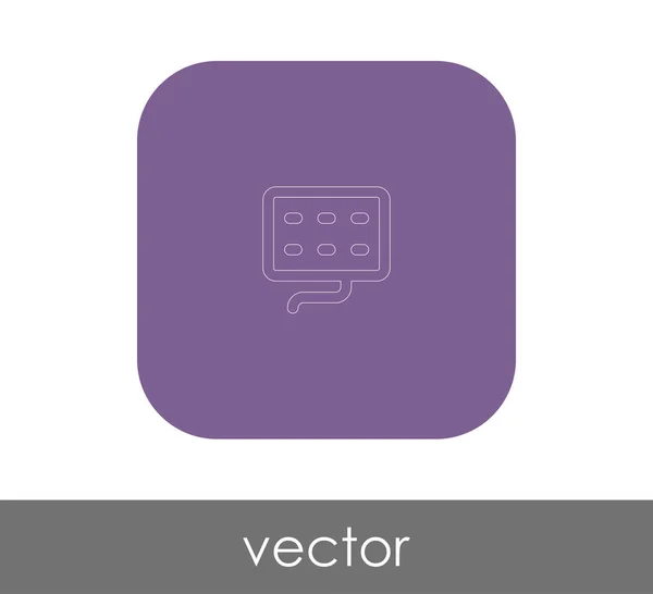 Vektoros Illusztráció Tervez Ból Billentyűzet Ikonra — Stock Vector