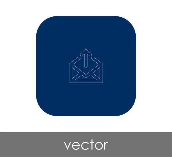 Mail Zeichen Symbol Vektor Abbildung — Stockvektor