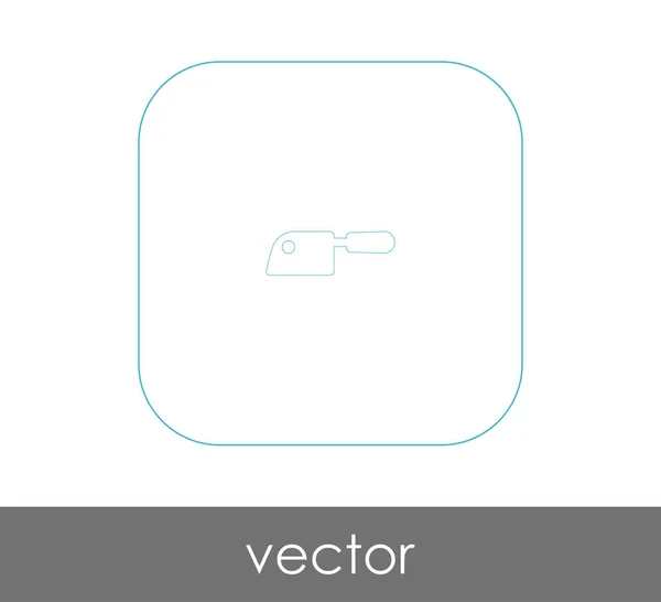 Messer Flach Symbol Vektorillustration — Stockvektor