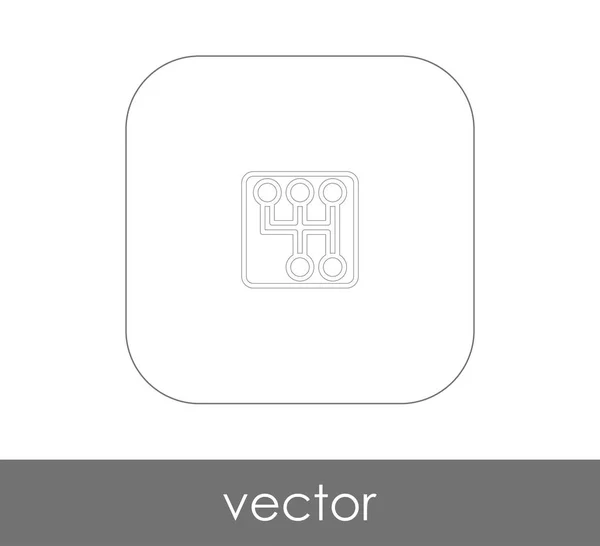 Vector Illustration Design Gearbox Icon — Stock Vector