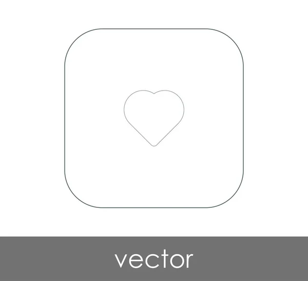 Herz Symbol Vektor Illustration Logo — Stockvektor