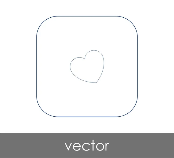 Heart web icon — Stock Vector