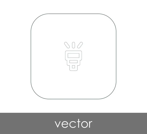 Icono de flash de cámara — Vector de stock