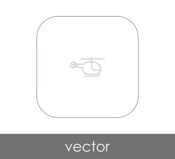 Icono web helicóptero — Vector de stock