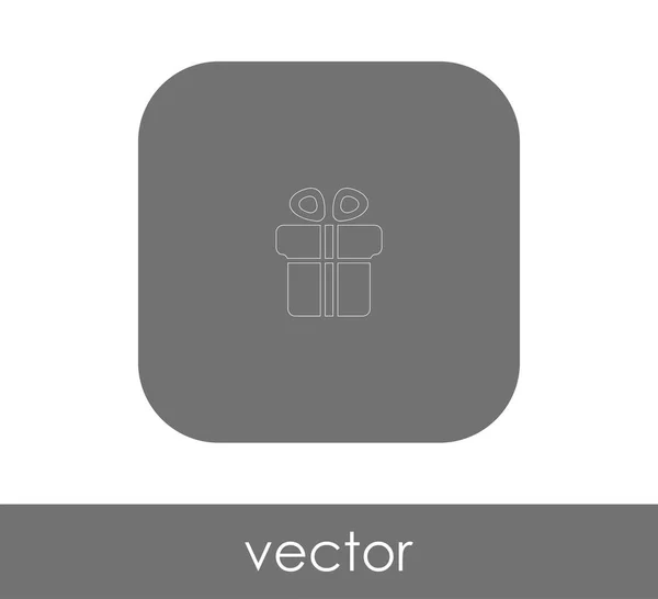 Vektor Illustration Design Von Verpackten Geschenk Box Symbol — Stockvektor