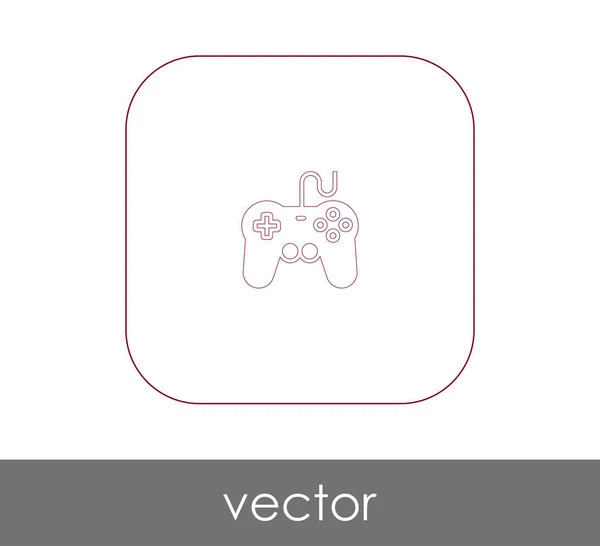 Joystick icono plano — Vector de stock