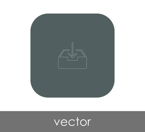 Icono Archivo Para Diseño Web Aplicaciones — Vector de stock