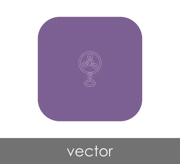 Icono del ventilador — Vector de stock