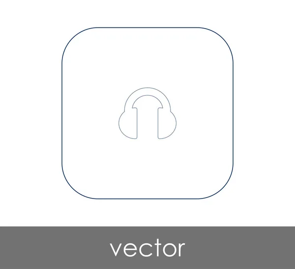 Иконка веб-наушников — стоковый вектор