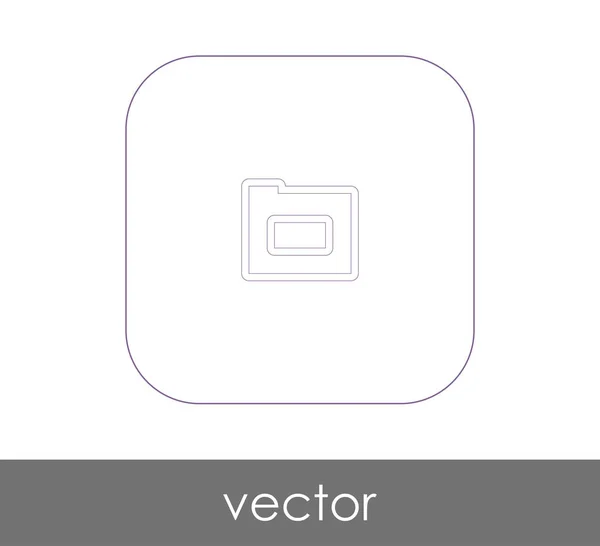 Vektorové Ilustrace Design Ikony Složky — Stockový vektor