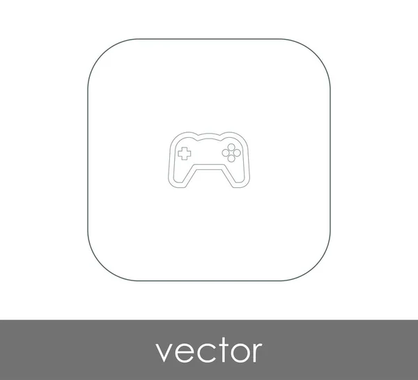 Joystick icono plano — Vector de stock