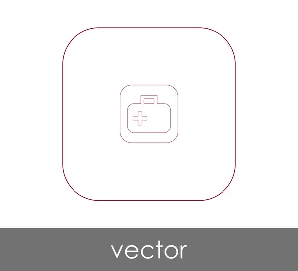 Vektor Illustration Design Des Verbandskasten Symbols — Stockvektor