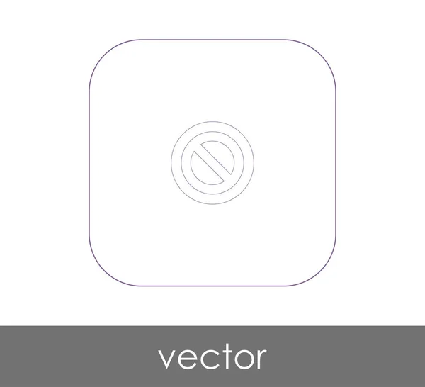 Vektor Illustration Design Von Verbotenen Zeichen Symbol — Stockvektor