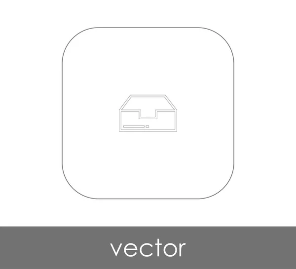 Ícone Web Download Ilustração Vetorial — Vetor de Stock